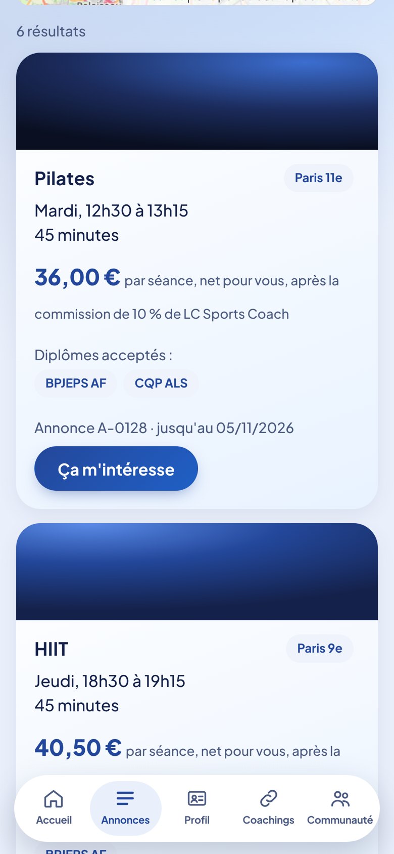 Une annonce