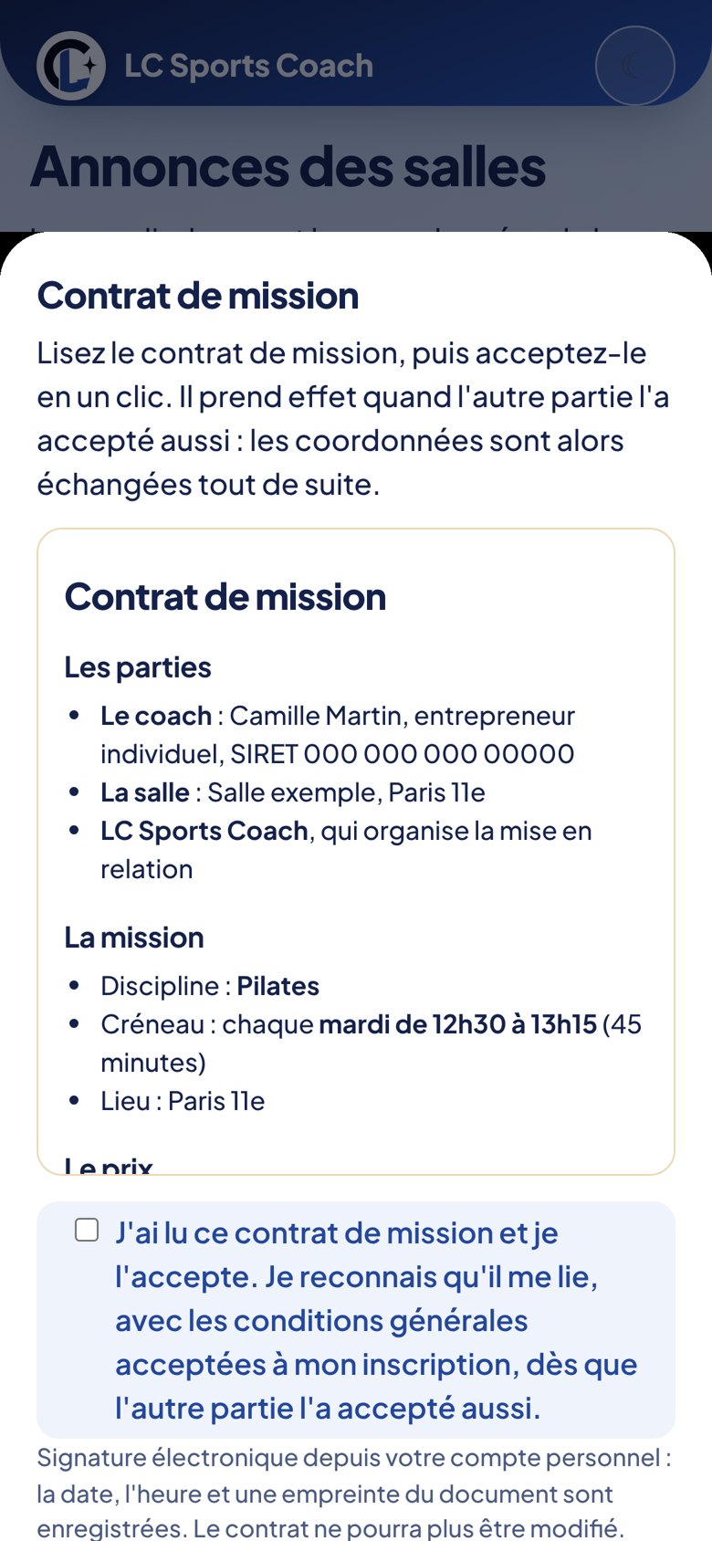 Contrat de mission